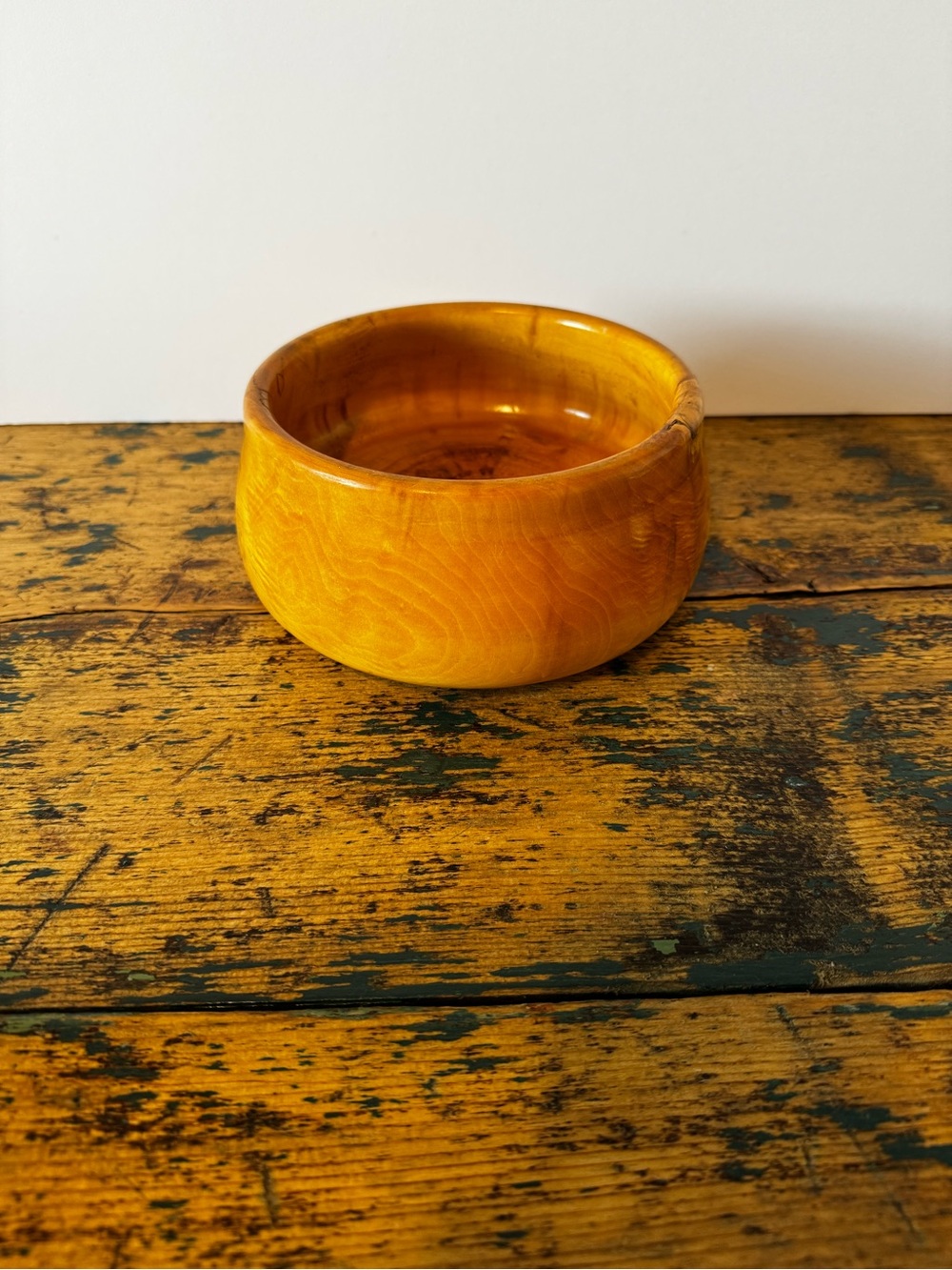 Knotty Light Wood Bowl